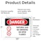 Signmission Natural Gas No Smoking Or Open Flames Danger Sign, Vinyl Decal, 10in W x 7in L, 2PK OS-2PACK-DS-D-710-L-1454 - alternate 7